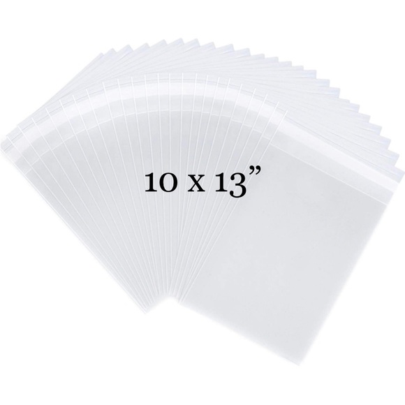 50ct Clear Bags Bundle-25ct (8x10โ) & 25ct (10x13โ) w/Free Stickers ๐๐๐ - Picture 10 of 14